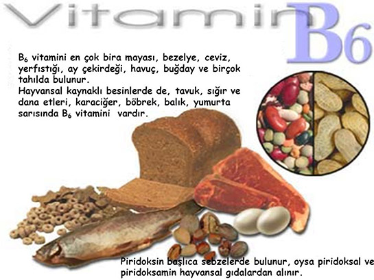 B6 Vitamini Hangi Besinlerde Bulunur